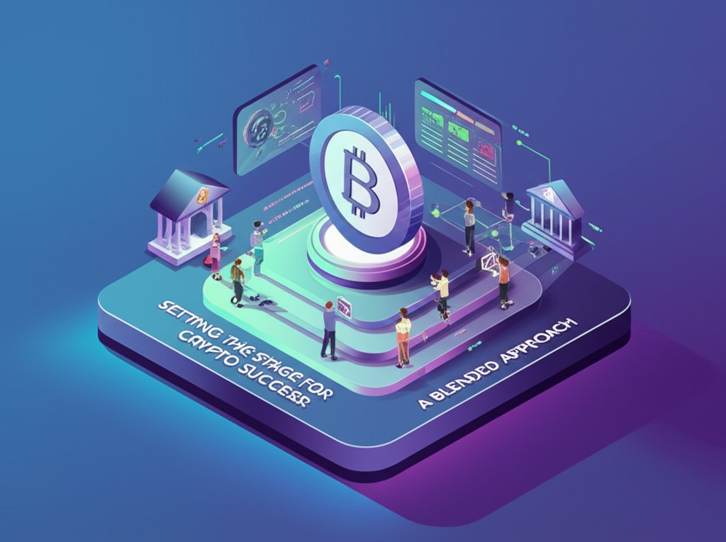 Setting the stage: blended approach for crypto success.