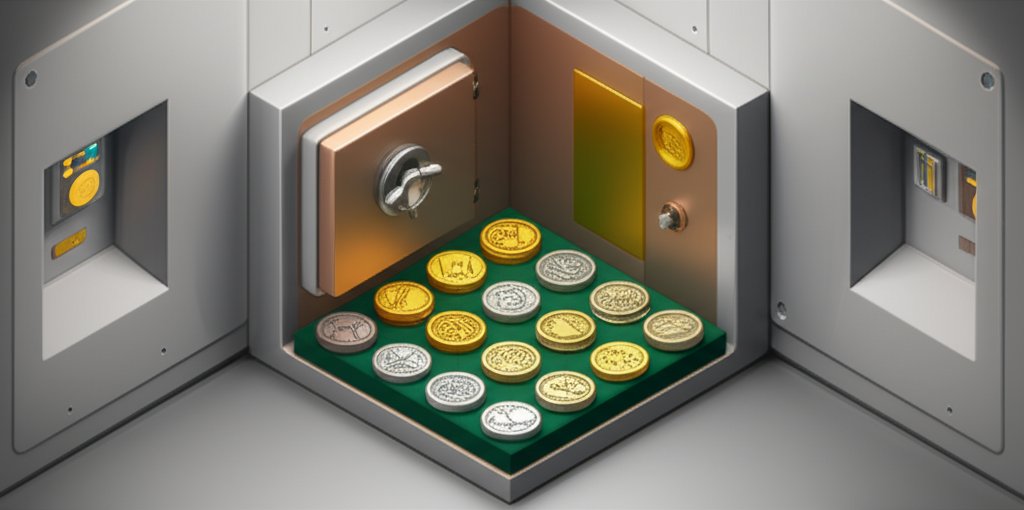 World's most valuable foreign coins, rare currency from a secure vault.