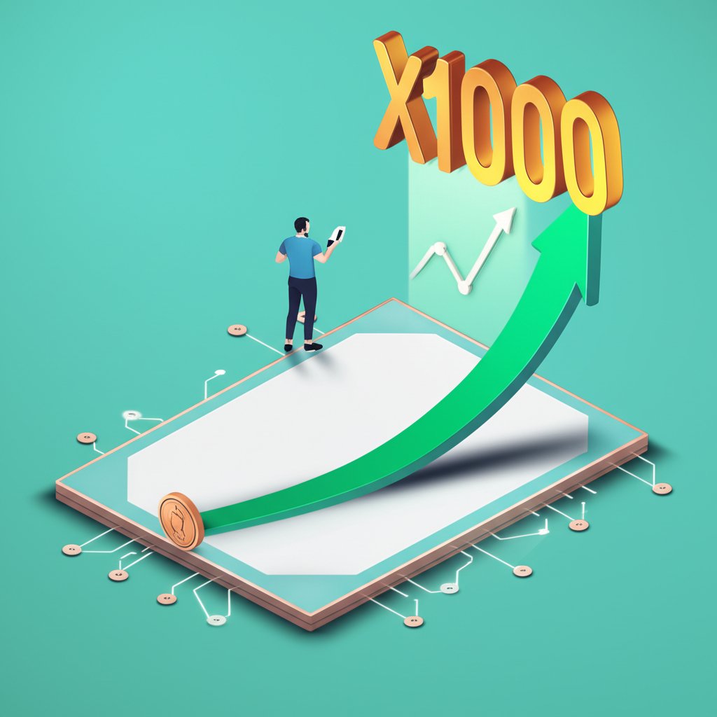 Penny crypto coins with 1000x investment growth potential.